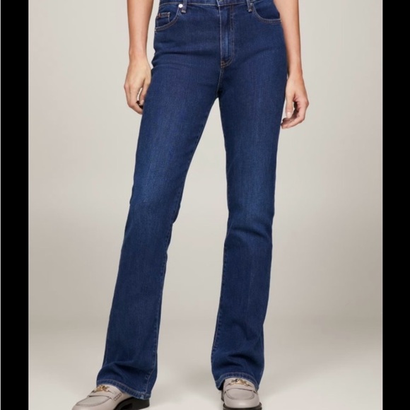 Tommy Hilfiger Blue Flare & Wide Leg Jeans - Picture 1 of 16